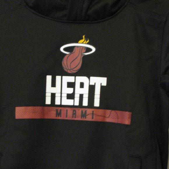 Miami Heat Hoodie Boys Medium 5 6 NWT NBA Prime Basketball Pullover Sweatshirt - Picture 2 of 4